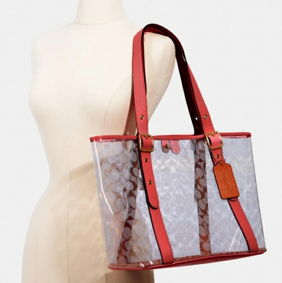 coach clear handbags